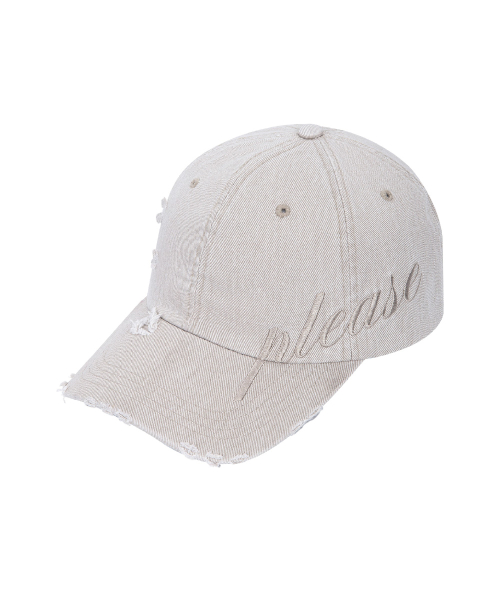 Ran distressed cap (Sand)
