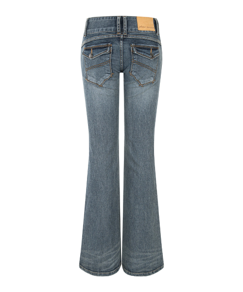 Tommie Button Boots-Cut Denim (Vintage Blue)