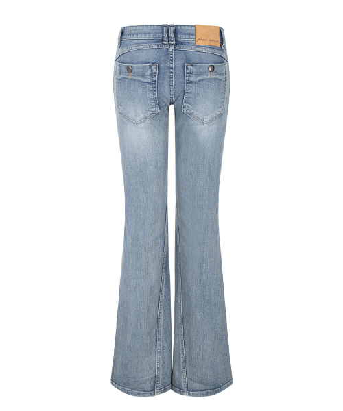 25Vintage Washing Boots-Cut Denim (Light Blue)
