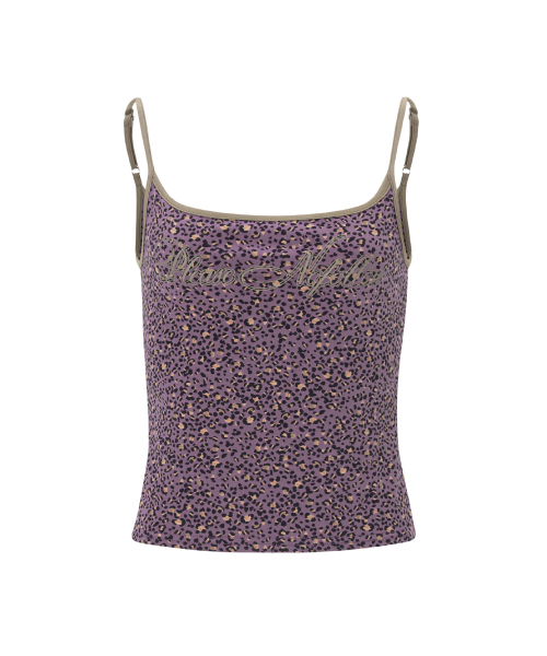 Kiki Leopard Sleeveless Top (Purple)