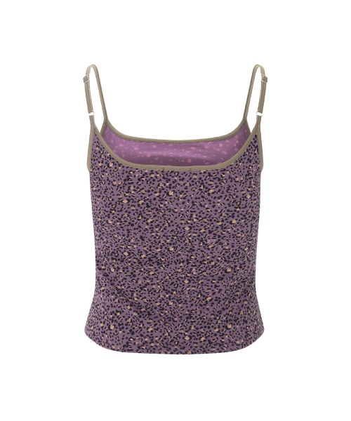 Kiki Leopard Sleeveless Top (Purple)