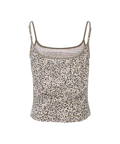 Kiki Leopard Sleeveless Top (Baby Pink)