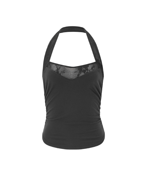 Teresa Sleeveless Top (Deep Charcoal)