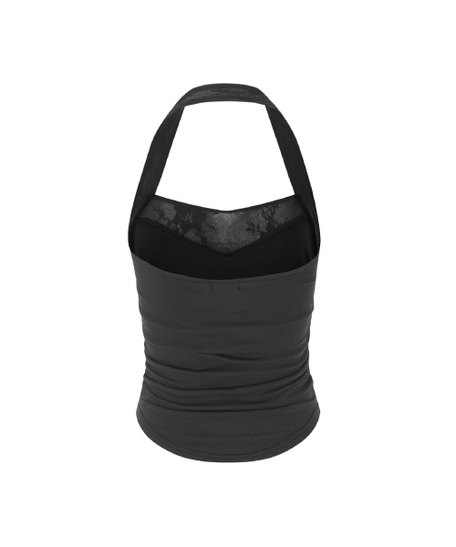 Teresa Sleeveless Top (Deep Charcoal)