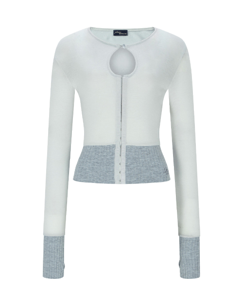 Ollie Hooked Cardigan (Pale Blue)