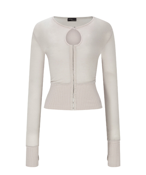 Ollie Hooked Cardigan (Pale Pink)