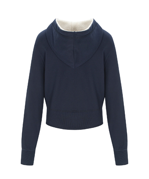 Bene Basic Button Hoodie (Navy)