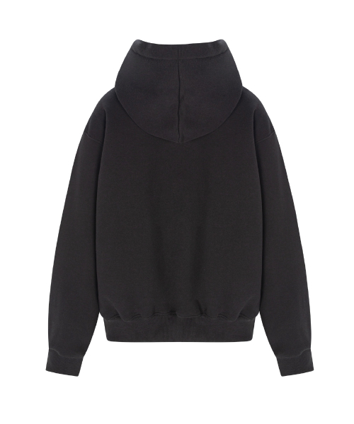 Bono patch Sweat Hoodie Zip Up (Cool Charcoal)