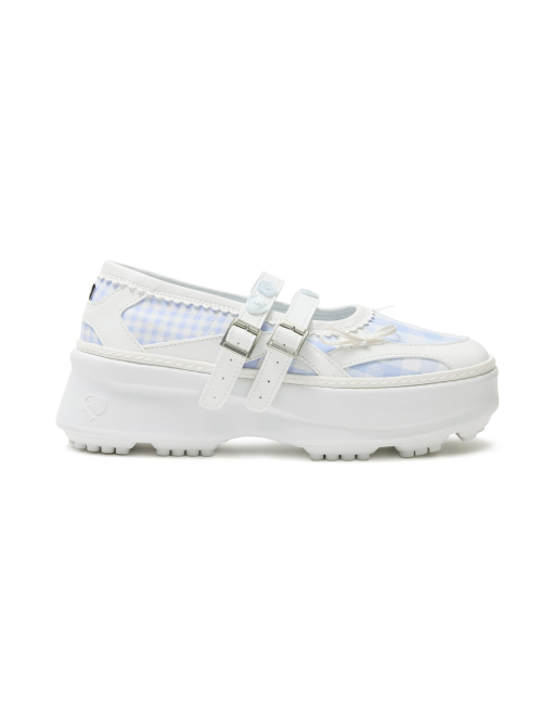 MEMENTO PATCHWORK PLATFORM MARYJANE [WHITE]