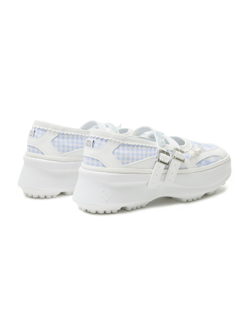 MEMENTO PATCHWORK PLATFORM MARYJANE [WHITE]