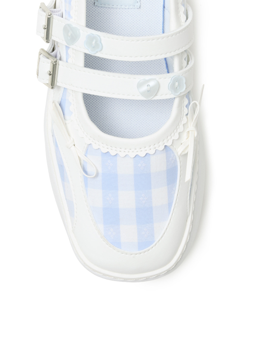 MEMENTO PATCHWORK PLATFORM MARYJANE [WHITE]