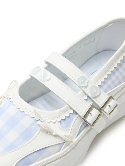 MEMENTO PATCHWORK PLATFORM MARYJANE [WHITE]
