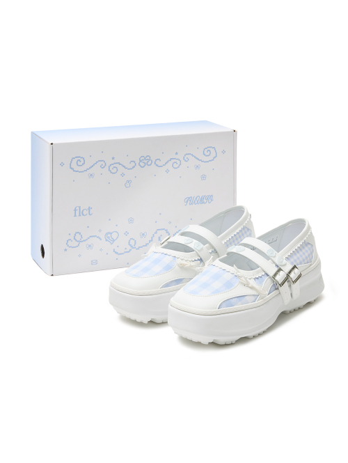 MEMENTO PATCHWORK PLATFORM MARYJANE [WHITE]
