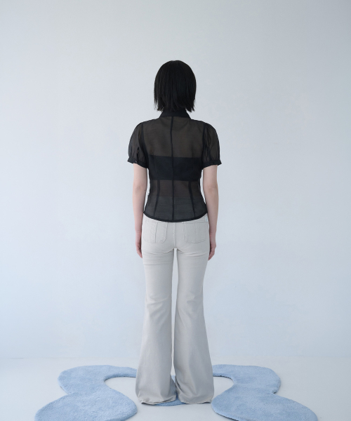 BUTTON POCKET BOOTCUT PT SAND RAW