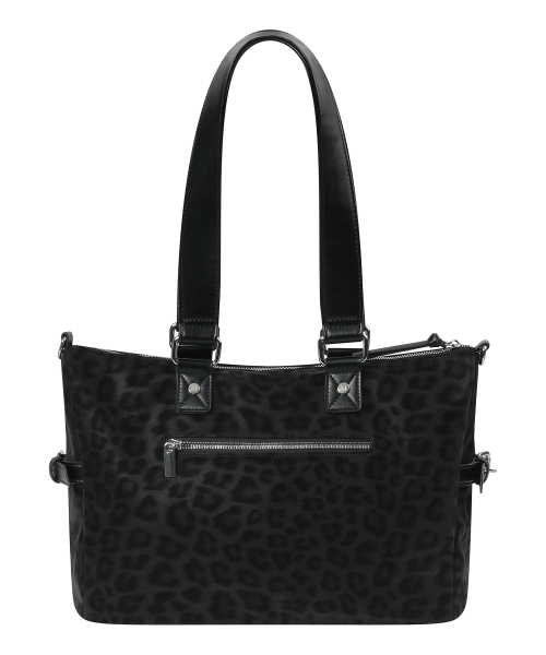 ROZAN LEOPARD METAL LOGO SHOULDER BAG UNISEX