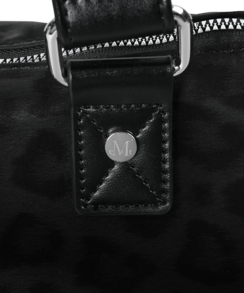 ROZAN LEOPARD METAL LOGO SHOULDER BAG UNISEX