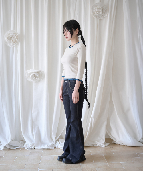 MINI DOT TRIM T IVORY