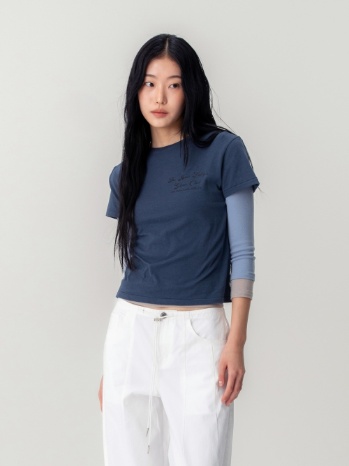 GLASS CLUB GRAPHIC TEE (VINTAGE BLUE)