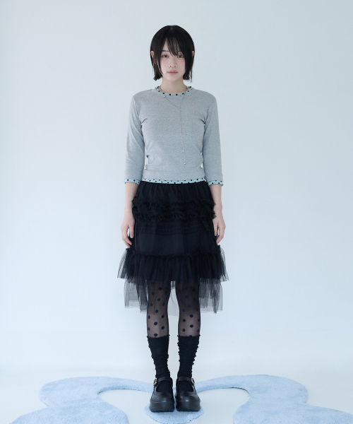 MINI DOT TRIM T GREY