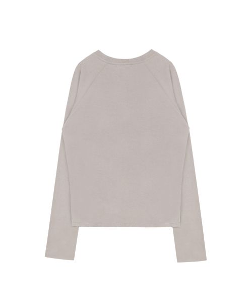 MIRE EYES RAGLAN T DUSTY GREY