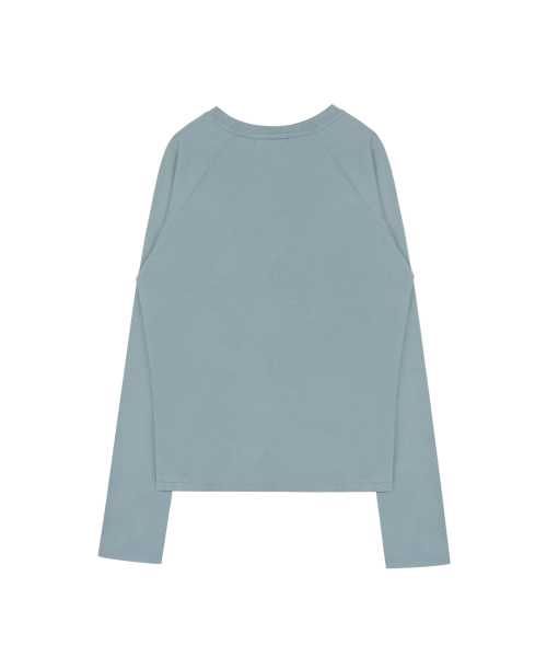 MIRE EYES RAGLAN T DUSTY BLUE