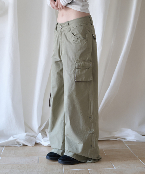 3-WAY MESH POCKET CARGO PT KHAKI