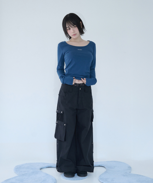 3-WAY MESH POCKET CARGO PT VINTAGE BLACK