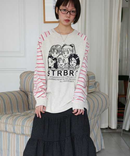Strawberry EP3 Raglan LS-T [Oatmeal]