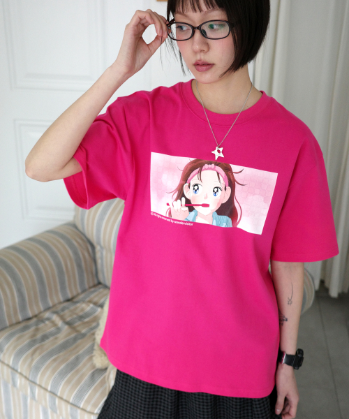 SS-Good morning T-shirt [Pink]