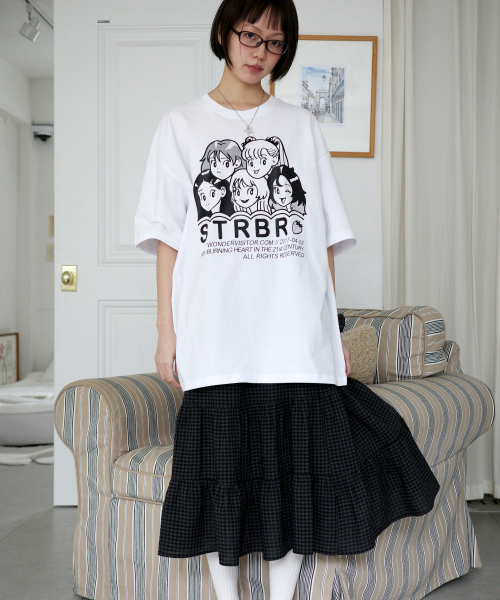 Strawberry EP3 Overfit T-shirt [White]