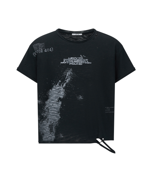 Splatter Error Vintage T-Shirt_[Black]
