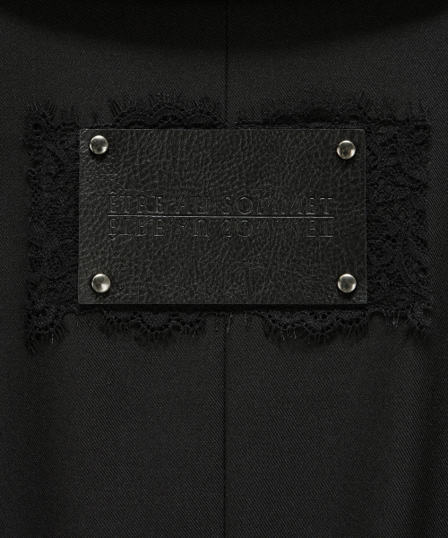 Cropped Short Sleeve Tailored Jacket (Black)