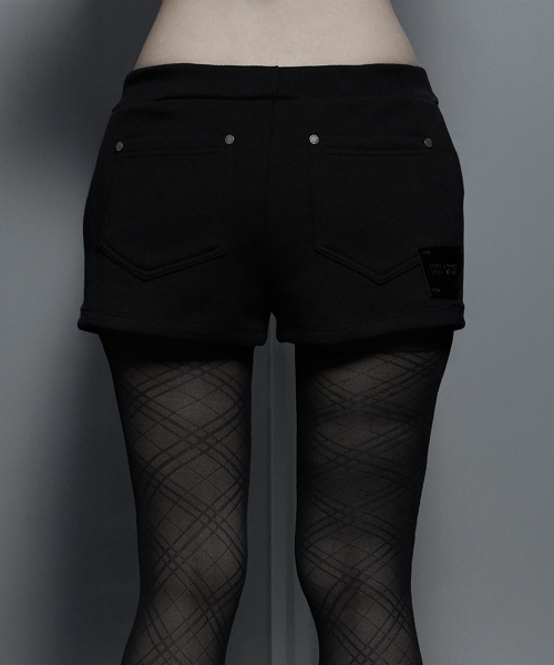 Hotfix Side Mini Shorts (Black)