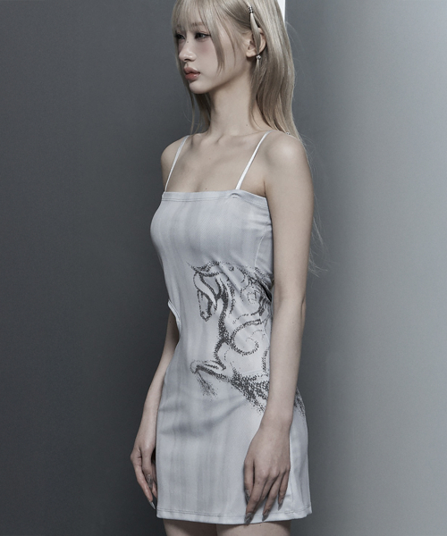 Side Cut-Out Mini One-Piece (White)