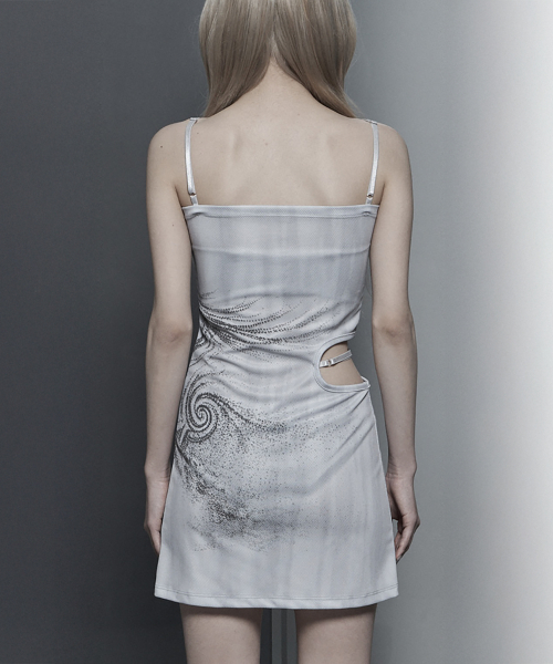 Side Cut-Out Mini One-Piece (White)