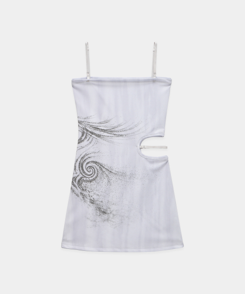Side Cut-Out Mini One-Piece (White)