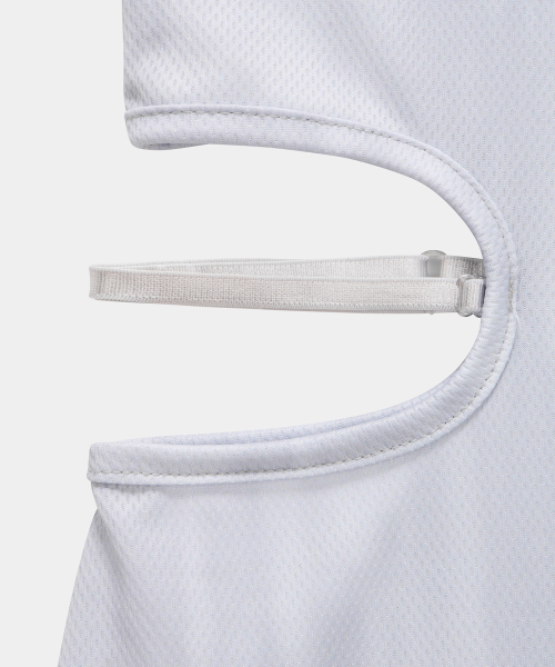 Side Cut-Out Mini One-Piece (White)