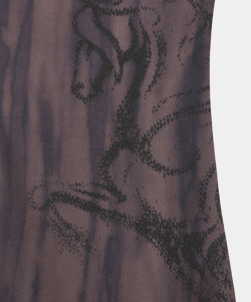 Side Cut-Out Mini One-Piece (Brown)