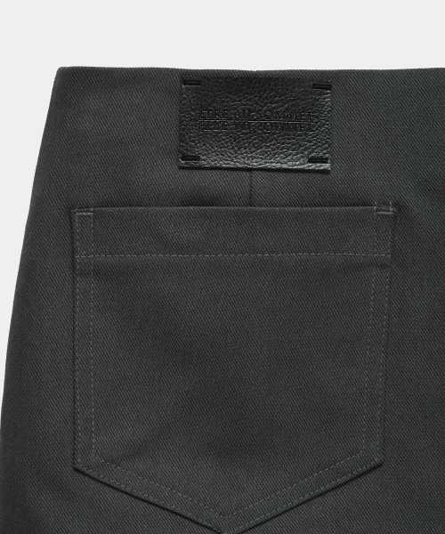 Front Zip Belt Detail Mini Skirt (Dark Gray)