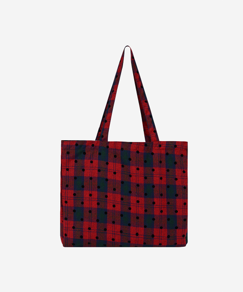 WORKSHOP DOTS ECO BAG RED