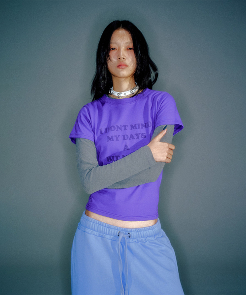 WORKSHOP BABY-FIT SHORT-SLEEVE T-SHIRT PURPLE