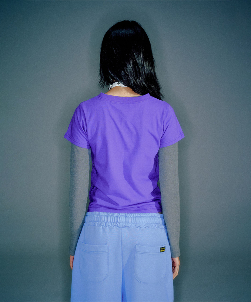 WORKSHOP BABY-FIT SHORT-SLEEVE T-SHIRT PURPLE