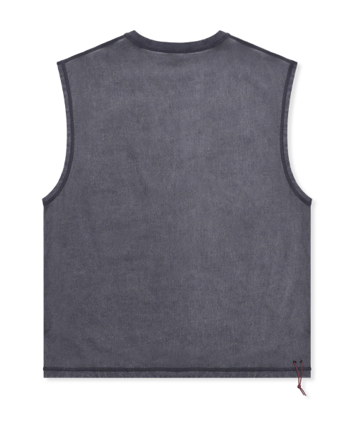 GTTAR005 아스팔트 빈티지 슬리브리스 (CHARCOAL)