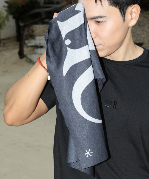 GACTAR005 로고 스포츠 타올 (CHARCOAL)