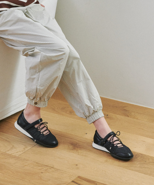 Velcro Lace-Up Mary Jane Sneakers (att6027)
