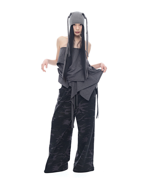 Double Layered Three-Way Wrap_Charcoal