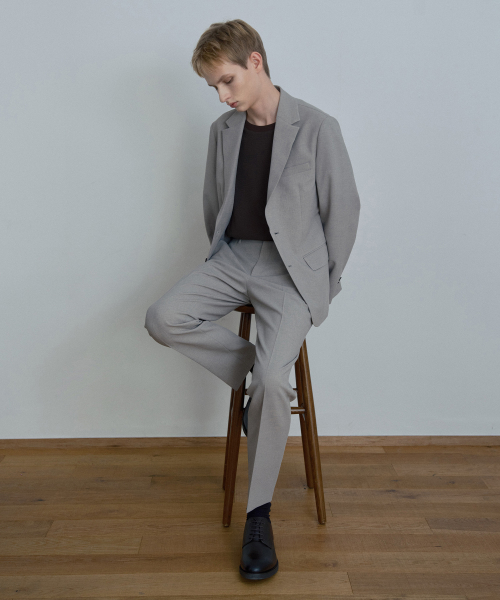 [Cool]Two-tone tissue regular fit jacket - 2color