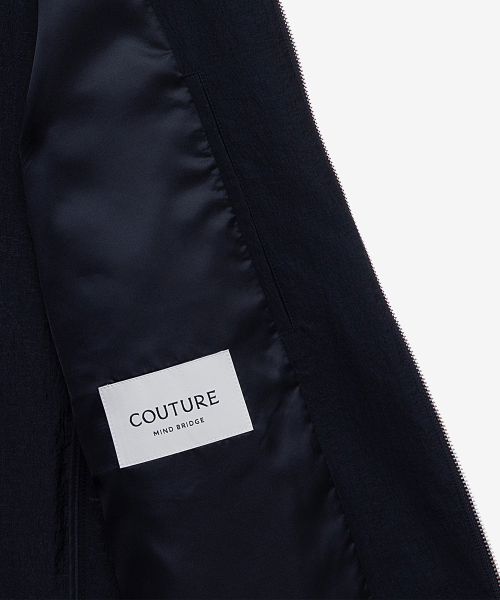 [COUTURE]Navy Twill Semi-Oversized Fit Blouson