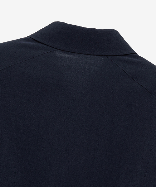 [COUTURE]Navy Twill Semi-Oversized Fit Blouson