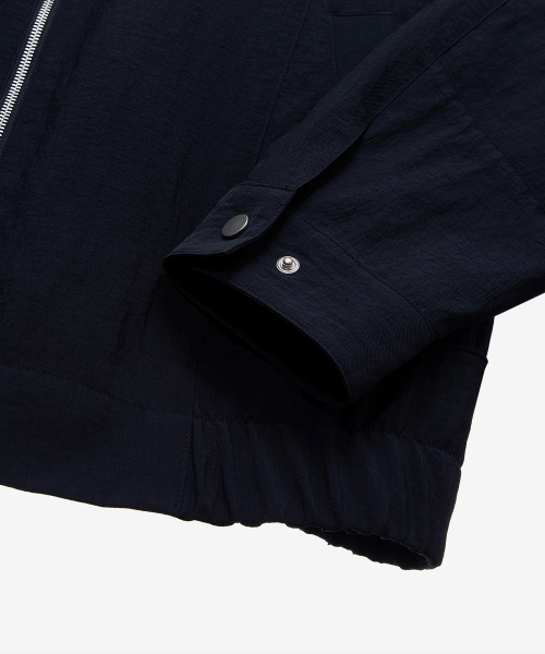 [COUTURE]Navy Twill Semi-Oversized Fit Blouson
